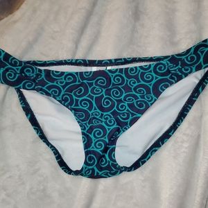 Blue bikini bottoms